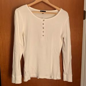 EUC-waffle knit Henley